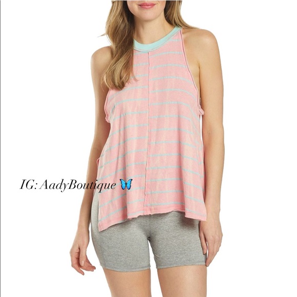 FP Movement Faded Pink Striped Tank Top Size M NWT - Picture 11 of 12